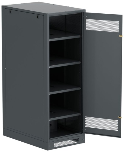 Шкаф LINEA B (пустой) 1700х600х950мм металлическая дверь черный | код LB05-17H69-M | ITK