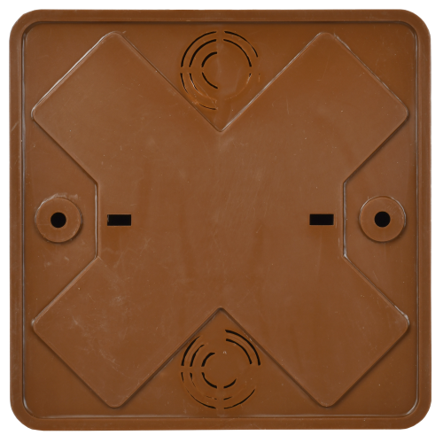 Коробка распаячная КМ для открытой проводки 100х100х29мм дуб | код UKO10-100-100-029-K24-E | IEK фото 2