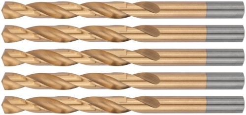 Сверла HSS по металлу, титановое покрытие 9.0 мм (5 шт) | код 34190 | FIT фото 4