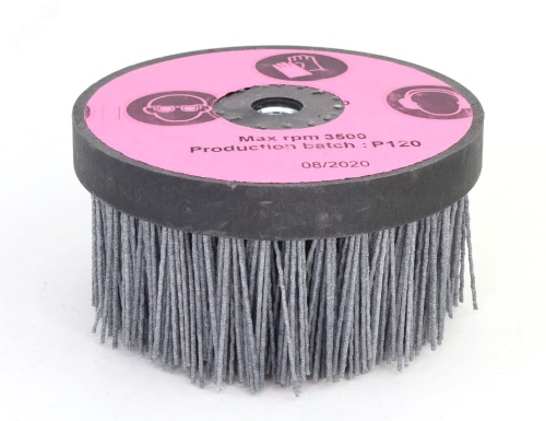 Щетка чашечная Д140xM14, ворс полимер-абразив P120 по дереву для УПМ УШМ (болгарка) (3-104) | код TAZ140TYM14P120 | Cazzola Щетка чашечная Д140xM14, ворс полимер-абразив P120 по дереву для УПМ УШМ (болгарка) (3-104) | код TAZ140TYM14P120 | Cazzola