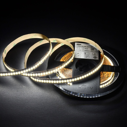 Лента LED 5м 2835-240LED 22Вт/м IP20 10мм 24В 4000К IEK | код LSR6-10-240-20-1-05 | IEK фото 4 Лента LED 5м 2835-240LED 22Вт/м IP20 10мм 24В 4000К IEK | код LSR6-10-240-20-1-05 | IEK фото 4