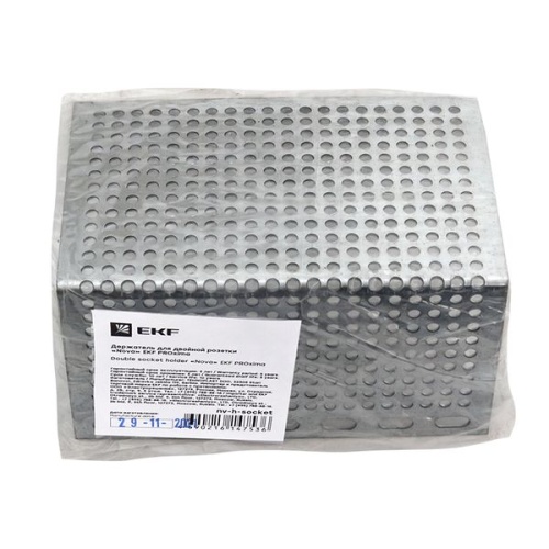 Держатель для двойной розетки "Nova" PROxima | код nv-h-socket | EKF фото 4 Держатель для двойной розетки "Nova" PROxima | код nv-h-socket | EKF фото 4