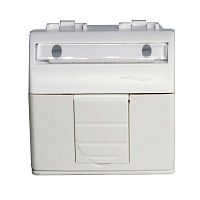 Розетка компьютерная 2xRJ45 Cat.5 BRAVA, белый | код. 76655B | DKC