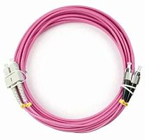Патч-корд оптический LANMASTER, дуплексный, SC/PC-FC/PC, OM4, LSZH, 5.0 м | код LAN-2SC-2FC/OM4-5.0 | LANMASTER