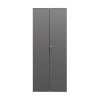 Дверь сплошная двухстворчатая для IT-CQE 1800 x 600 RAL9005 | код RBITCPED1860 | DKC