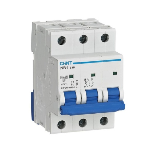 Авт. выкл. NB1-63H 3P 32A 10кА х-ка B соответствует стандарту ROHS (CHINT) | код 179859 | CHINT Авт. выкл. NB1-63H 3P 32A 10кА х-ка B соответствует стандарту ROHS (CHINT) | код 179859 | CHINT
