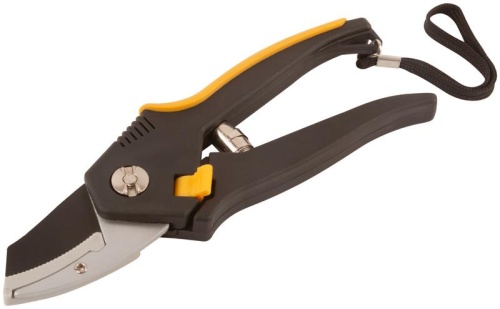 Секатор ''Люкс'', режущие кромки встык с наковальней, тефлон.покрытие лезвий, прорезин.ручки 200 мм | код 77094 | FIT