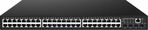 Коммутатор Osnovo SW-48G4X-2L (L3) 48x1Гбит/с 4SFP+ 48PoE 800W управляемый | код 1870506 | OSNOVO