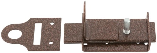 Засов накладной с проушинами медь 66675 фото 4