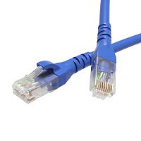 Патч-корд неэкранированный CAT5E U/UTP 4х2 LSZH синий 1м | код RN5EUU4510BL | DKC