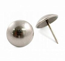 Гвозди декоративные Сфера 9,5 мм, 1,3х16 мм, Никель (30шт) - пакет Tech-Krep | код 130861 | Tech-KREP