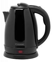 Чайник электрический Starwind SKS2050 1.8л. 1800Вт черный корпус: металл/пластик | код 1507366 | STARWIND