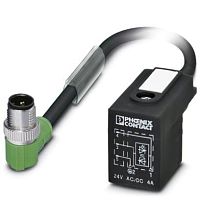 Кабель для датчика / исполнительного элемента SAC-3P-MR/ 0,6-PUR/B-1L-Z SCO | код 1435344 | PHOENIX CONTACT