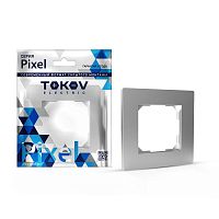 Рамка 1-м Pixel алюм. | код TKE-PX-RM1-C03 | TOKOV ELECTRIC