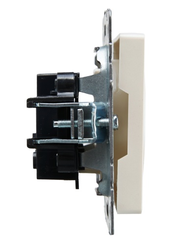 BRITE Розетка 1-местная без заземления без защитных шторок 10А РС10-1-0-БрЖ жемчуг | код BR-R10-10-K36 | IEK фото 5