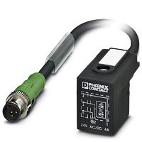Кабель для датчика / исполнительного элемента SAC-3P-MS/ 0,3-PUR/BI-1L-Z SCO | код 1435137 | PHOENIX CONTACT