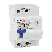 Устройство защиты от дугового пробоя с АВДТ и защ. от пов. напряж. OptiDin AFDD-40-22C10-A-У3 (2P, C10, 30mA, Uоткл 275В) | код 339085 | КЭАЗ