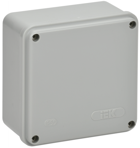 Коробка расп. КМ41260 о/п 100х100х50мм IP55 серая IEK | код UKO11-100-110-050-K41-55S | IEK