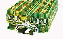 DS2.5-QU-PE-01P-1C-00Z(H) Клемма PUSH-IN, 2.5 мм.кв., 4C, PE | код 11040000034 | DEGSON