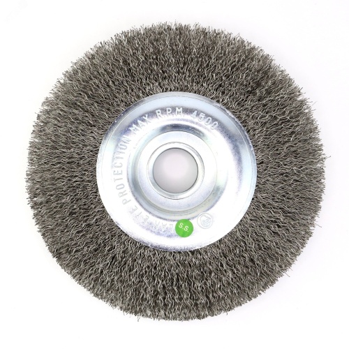 Щетка дисковая Д150x20x22,2, ворс гофр нерж сталь 0,30 (13-096) | код EB-MCST5 | EuroBrush Щетка дисковая Д150x20x22,2, ворс гофр нерж сталь 0,30 (13-096) | код EB-MCST5 | EuroBrush