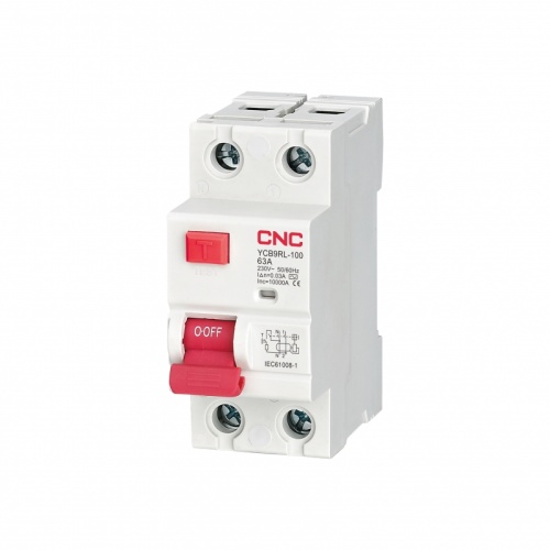УЗО YCB9RL-100 16А 1P+N 10кА 300мА Type S AC (электромеханич.) | код A033739 | CNC