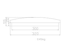 Светильник светодиодный LBS-8232 32Вт 6500К band настенно-потолочный Ultraflash 15151