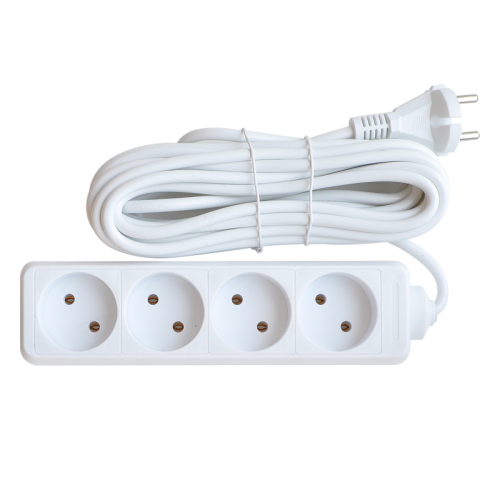 Удлинитель 4N-5-SMART четырехместный 6А 5м 8245 IN HOME | код 4690612010328 | IN HOME