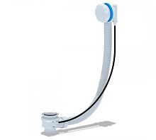 Сифон для ванны АНИ полуавтомат 520 мм пластмассовая хромированная ручка | код EM401 | АНИ пласт