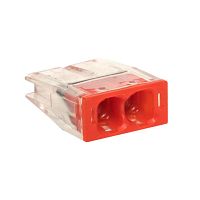 Клемма СМК 2273-242 (с пастой) 2 отверстия 0,5-2.5мм2 (100шт.) | код. plc-smk-2273-242 | EKF