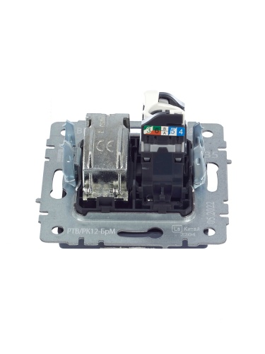 BRITE Розетка двойная TV+RJ45 кат.5E РТВ/РК12-БрМ маренго | код BR-AK20-1-K35 | IEK фото 7