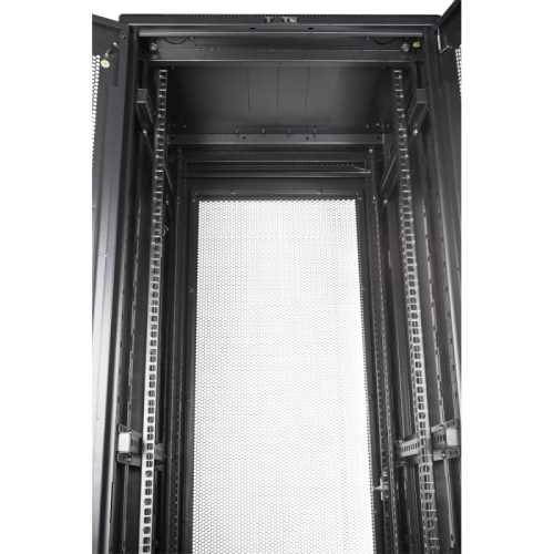 Шкаф серверный 19 Business Advanced, 47U 600x1200, без дверей, с боковыми стенками, черный | код TWT-CBA-47U-6x12-00 | TWT