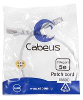 Патч-корд PC-UTP-RJ45-Cat.6-1.5m-GN U/UTP, категория 6, 2xRJ45/8p8c, неэкранированный, зеленый, PVC, 1.5м | код. 8685c | Cabeus