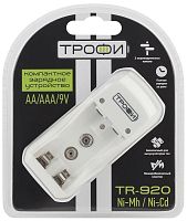Устройство зарядное TR-920 (2хAA/2хAAA/1х9В"Крона") компактное | код. C0031275 | Трофи