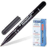 Маркер перманентный CENTROPEN 2846, ЧЕРНЫЙ, тонкий наконечник, 1 мм, 6 2846 9412 | код 150207 | CENTROPEN