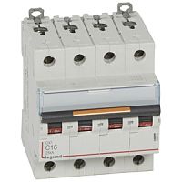 Выключатель автоматический четырехполюсный DX3 16А C 25кА | код. 409794 |  Legrand 