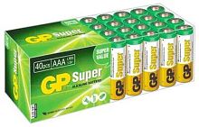Батарея GP Super Alkaline 24A LR03 AAA (40шт) | код 415143 | GP