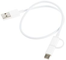 Кабель Xiaomi Mi 2-in-1 SJV4083TY USB (m)-USB Type-C (m)/micro USB (m) 0.3м белый | код 1188451 | XIAOMI