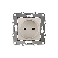 Розетка 2P, 16A-250В, б.л., Эра12, слоновая кость, 12-2005-02 | код Б0018982 | ЭРА