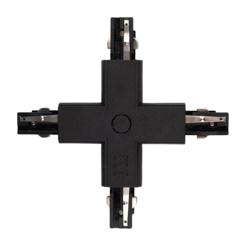 Коннектор черный X-образн. для 3Ф шинопровода 3P PTR CX-BL JazzWay | код 5063310 | JazzWay фото 2