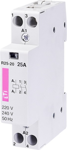 Контактор R 25-20 230V AC 25A (AC1) | код 002463502 | ETI