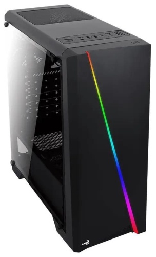 Корпус Aerocool Cylon черный без БП ATX 1x120mm 2xUSB2.0 1xUSB3.0 audio CardReader bott PSU | код 1060189 | AEROCOOL