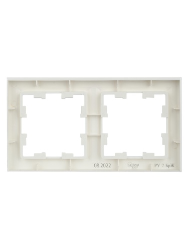 BRITE Рамка 2-местная РУ-2-БрЖ жемчуг | код BR-M22-K36 | IEK фото 3