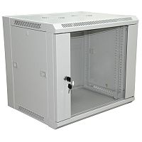 19 Настенный шкаф RexantPRO 18U 600?450?964 мм (ШxГxВ) - передняя дверь стекло, боковые стенки съемные (разобранный) RAL 7035 | код 04-2204 | REXANT