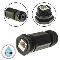 Разъём герметичный SZC RJ45M25Z1L-6A, 10BASE-T,100 BASE-T, 1000 BASE-T | код 107913 | SZC