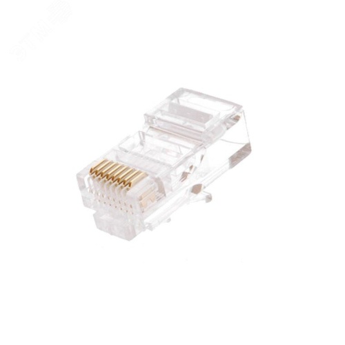 Разъем Джек RJ45 8P-8C категория 5е Ts (100шт) | код Джек RJ-45 8P | Tantos