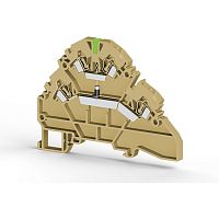 316 710, Клеммник 2-х ярусный пружинный, 2,5 мм.кв., с индикацией 220 VAC, (бежевый), YBK2,5-2 FLD 220VAC | код 0.0.0.3.16710 | KLEMSAN