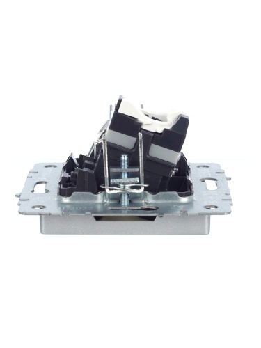 BRITE Розетка двойная TV+RJ45 кат.5E РТВ/РК12-БрА алюминий | код BR-AK20-1-K47 | IEK фото 2