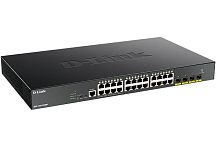 Коммутатор управляемый L2, PoE, 24 порта 10/100/1000 Мб/с, 2xSFP, 370 Вт | код DGS-1250-28XMP/A1A | D-Link