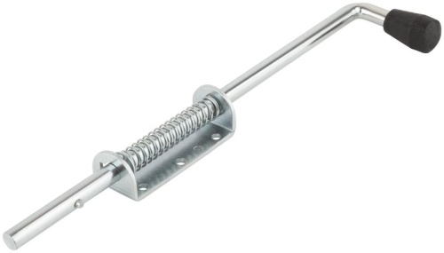 Засов пружинный накладной круглый ригель 400мм 66700 фото 2