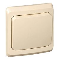 Выключатель 1-клавишный ЭТЮД, скрытый монтаж, кремовый | код. BC10-001K | Schneider Electric